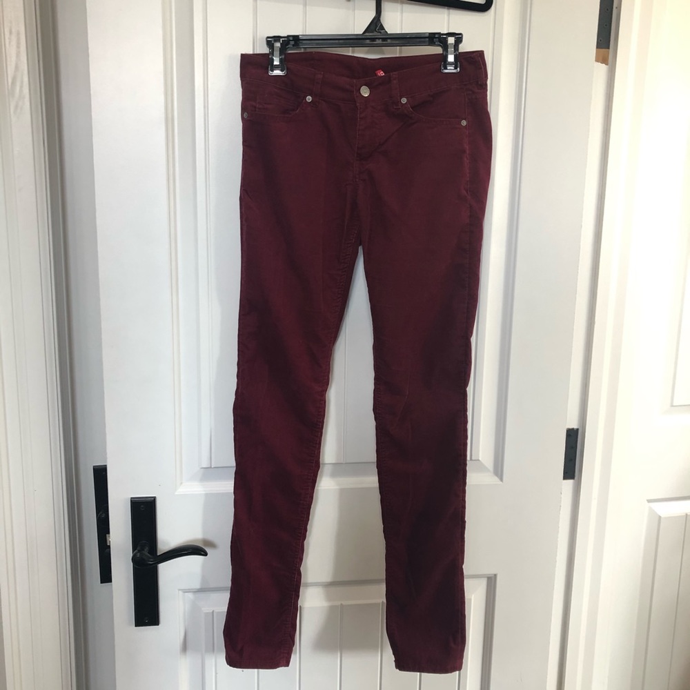 Red/burgundy corduroy pants size 6
